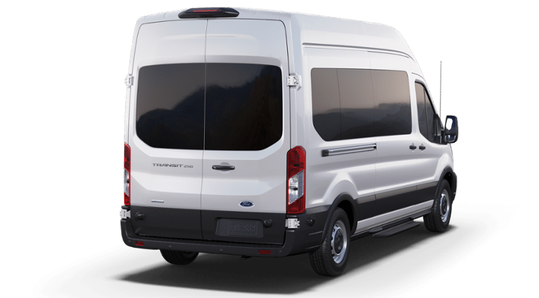 2025 Ford Transit Passenger Wagon — rear three-quarter view