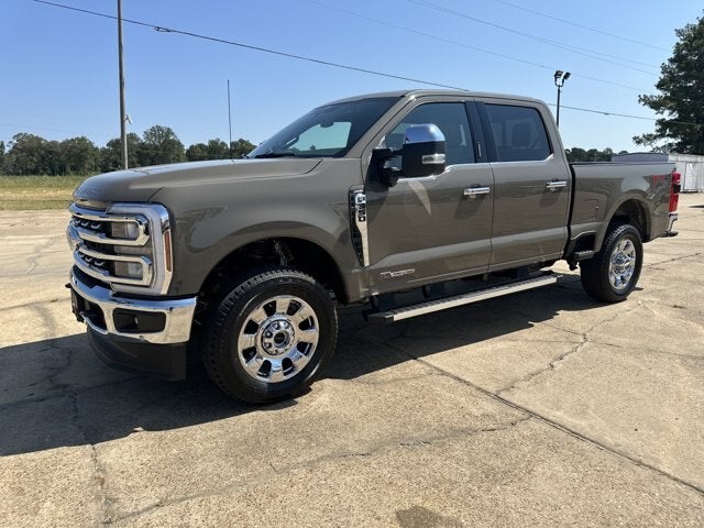 2026 Ford Super Duty F-350 Lariat in Marsh Gray — front three-quarter view