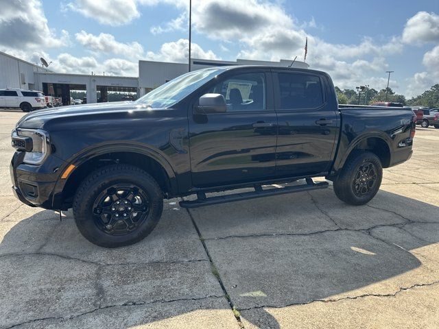2026 Ford Ranger XLT in Shadow Black — front three-quarter view