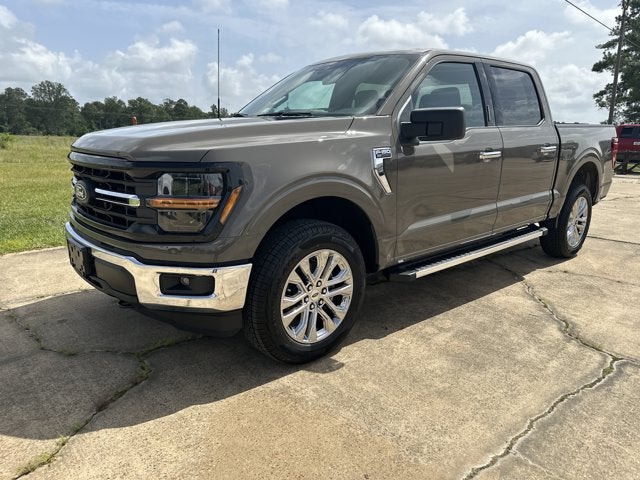2026 Ford F-150 XLT in Marsh Gray — front three-quarter view