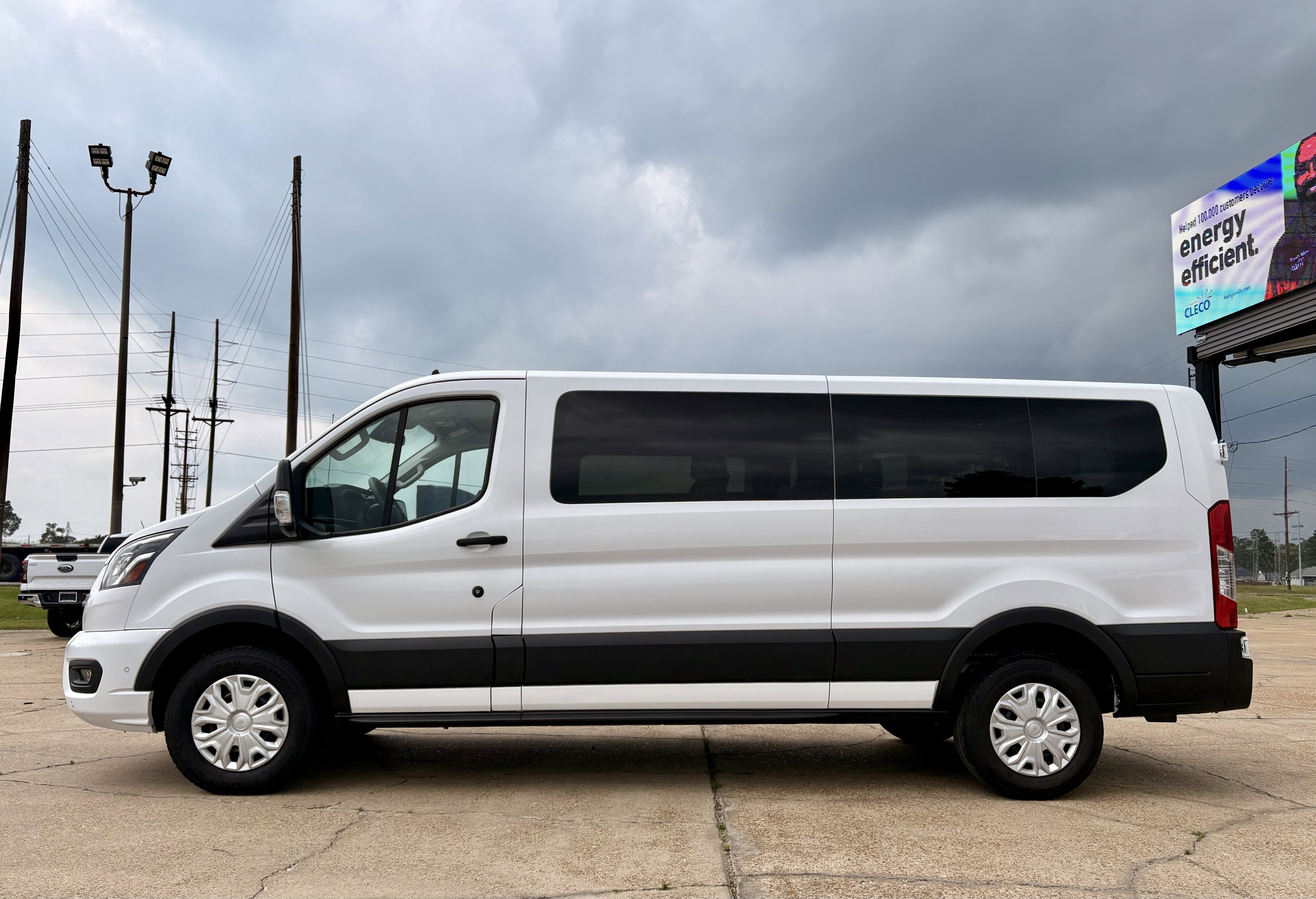 2023 Ford Transit-350 Base in White — front three-quarter view