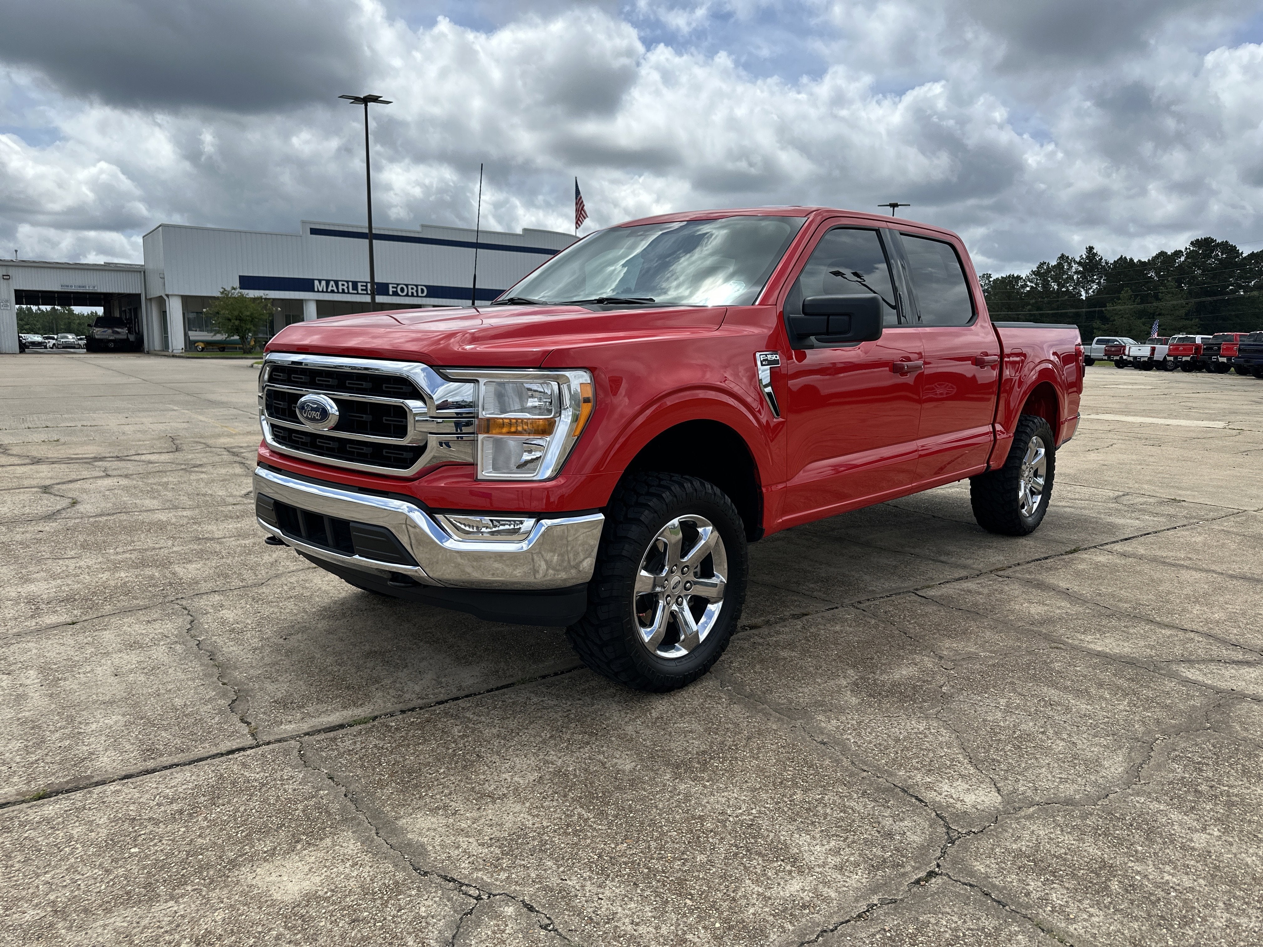2023 Ford F-150 Base in Red — front three-quarter view