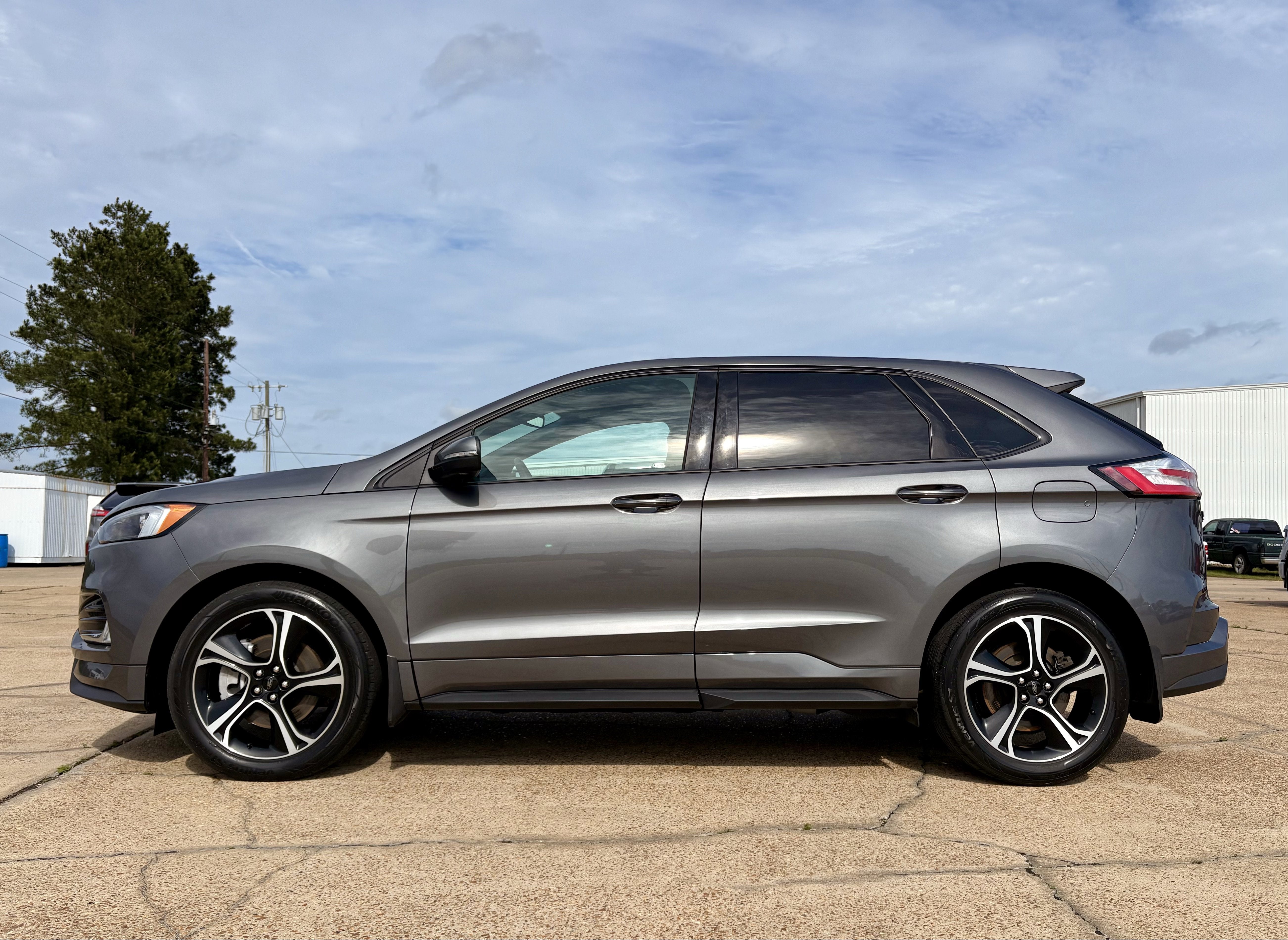 2023 Ford Edge ST in Gray — front three-quarter view